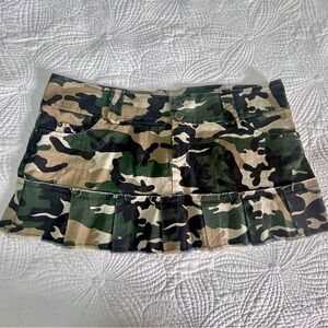 Camouflage Y2K Low rise Mini Skirt